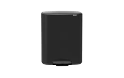 Tretmülleimer Bo, schwarz, 2 x 30 L