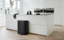 Tretmülleimer Bo, schwarz, 2 x 30 L