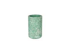 Vase Fajen aus Terrazzo in grün