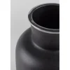 Vase Farma L aus Aluminium in schwarz, 31 cm