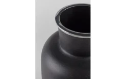 Vase Farma L aus Aluminium in schwarz, 31 cm