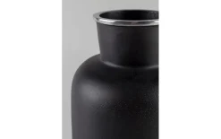 Vase Farma L aus Aluminium in schwarz, 31 cm