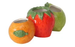 Vase Frutas, rot/orange/grün
