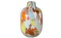 Vase Glee, Glas bunt lackiert, 18 cm