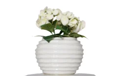 Vase Nanny, weiß, 17 cm