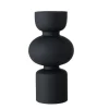 Vase Nelika, glas schwarz, 29 cm