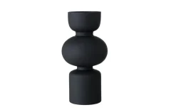 Vase Nelika, glas schwarz, 29 cm