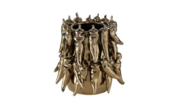 Vase Peperony, goldfarben, 19 cm