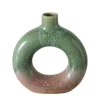 Vase Peruya, braun/hellgrün