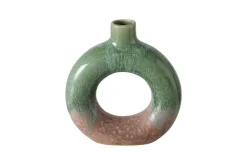 Vase Peruya, braun/hellgrün