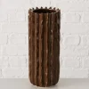Vase Plisseo, braun
