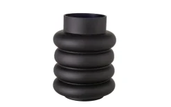 Vase Ribbo, glas schwarz, 20 cm