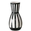 Vase Spector, schwarz/weiß gestreift, 26 cm