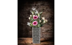 Vase/Windlicht Ethno, klar, 28 cm