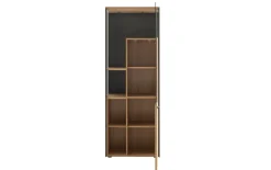 Vitrine Andra, Eiche rustico/anthrazit, 174 cm
