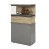 Vitrine Jana, graphit, inkl. Softclose Funktion