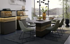 Vitrine Jana, graphit, inkl. Softclose Funktion