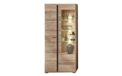 Vitrine Sonos II, Altesche/Artisan Oak Nachbildung, inkl. LED-Beleuchtung