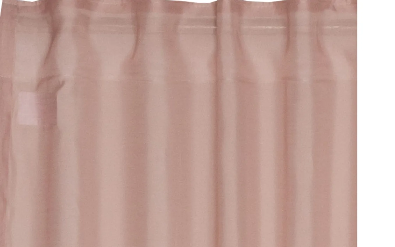 Vorhang mit verdeckter Schlaufe Solid, Polyester, rose, 130 x 250 cm