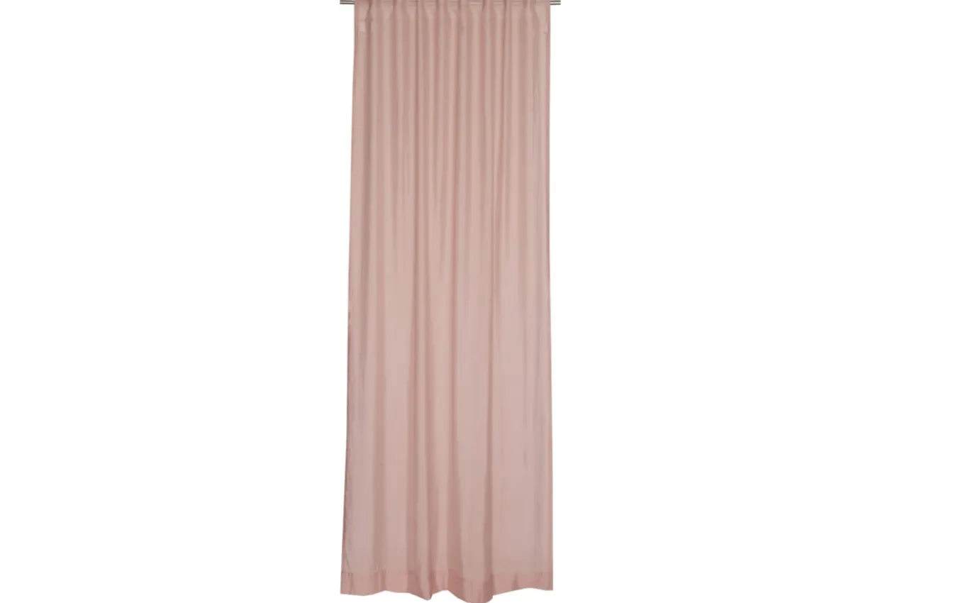 Vorhang mit verdeckter Schlaufe Solid, Polyester, rose, 130 x 250 cm