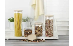 Vorratsglas mit Buchenholz-Deckel, 400 ml