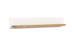 Wandboard II Modern Times, weiß/Eiche-Nachbildung