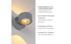 Wandleuchte Chia, silber