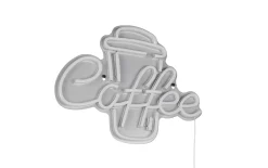 Wandleuchte Coffee, pink/weiß