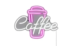 Wandleuchte Coffee, pink/weiß