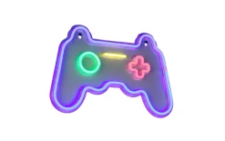 Wandleuchte Gamer, mehrfarbig/weiß