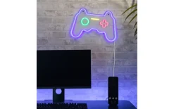 Wandleuchte Gamer, mehrfarbig/weiß