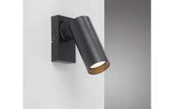 Wandleuchte Rik, schwarz