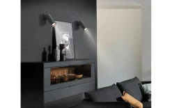 Wandleuchte Rik, schwarz