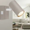 Wandleuchte Robby, sandfarbig