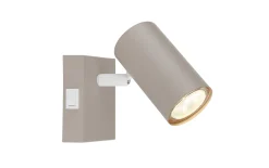 Wandleuchte Robby, sandfarbig