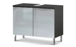 Waschbeckenunterschrank Corus, graphit/silbergrau
