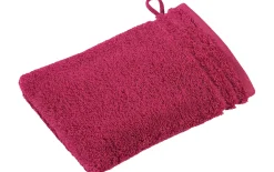 Waschhandschuh Calypso Feeling, cranberry, 16 x 22 cm