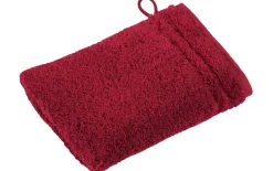 Waschhandschuh Vienna Style, rubin, 16 x 22 cm