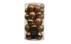 Weihnachtskugel-Set, brandy, 6 cm