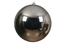 Weihnachtskugel silber, 20 cm