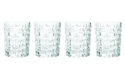 Whiskybecher Bossa Nova aus Glas, 4-er Set
