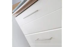 Wickelkommode Nele, weiß/Artisan Eiche-Nachbildung, inkl. Wickelansatz