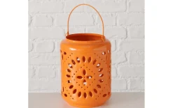 Windlicht Festival, orange, 20 cm