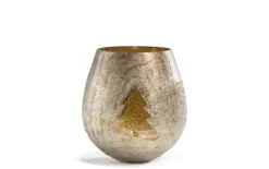 Windlicht, gold, 12 cm