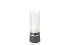 Windlicht Piedra, Edelstahl, 33 cm