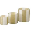 Windlichtset Lema, beige, 3-teilig
