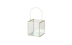 Windlicht-Set Malta, transparent/gold, 2-teilig