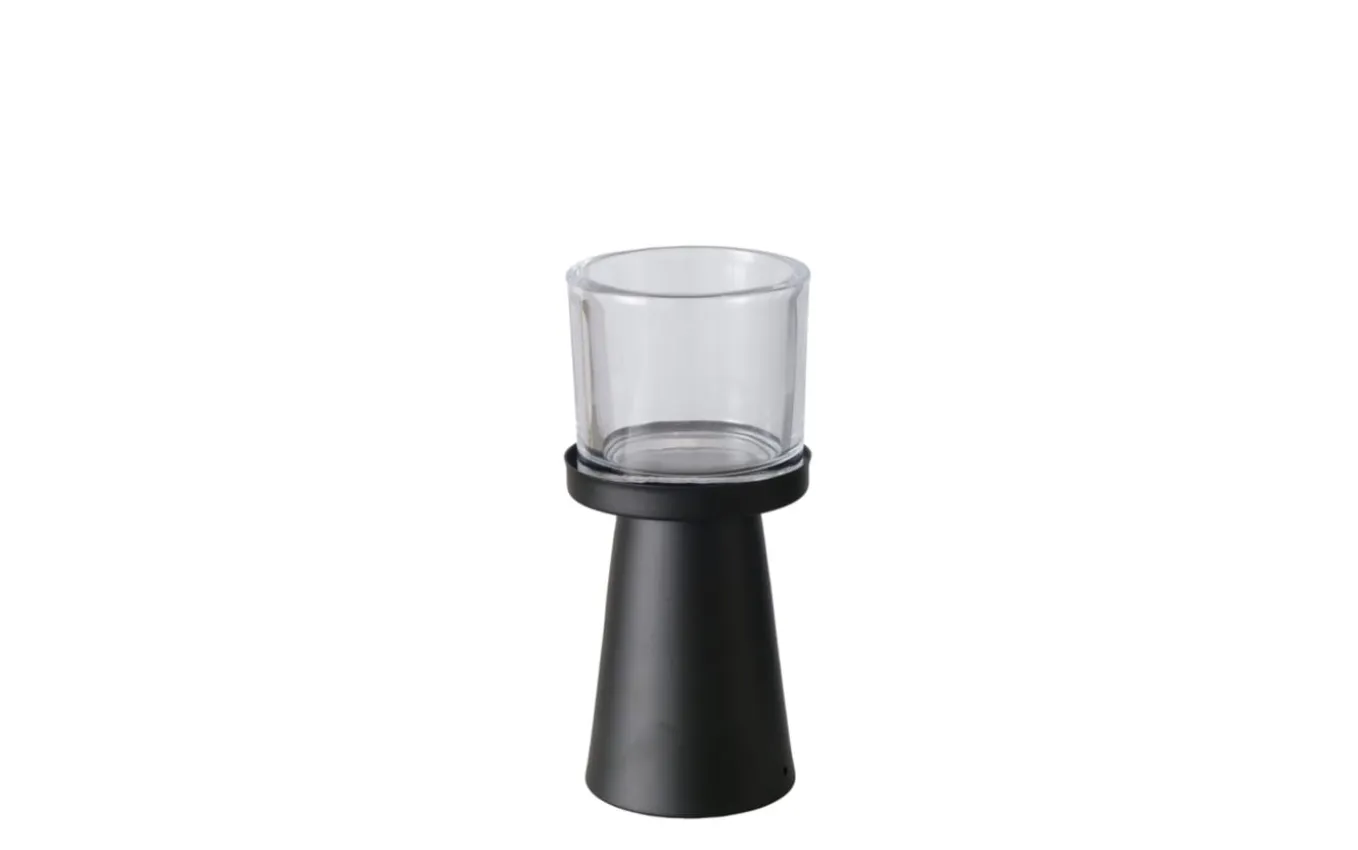 Windlichtset Pius, schwarz, 2-teilig