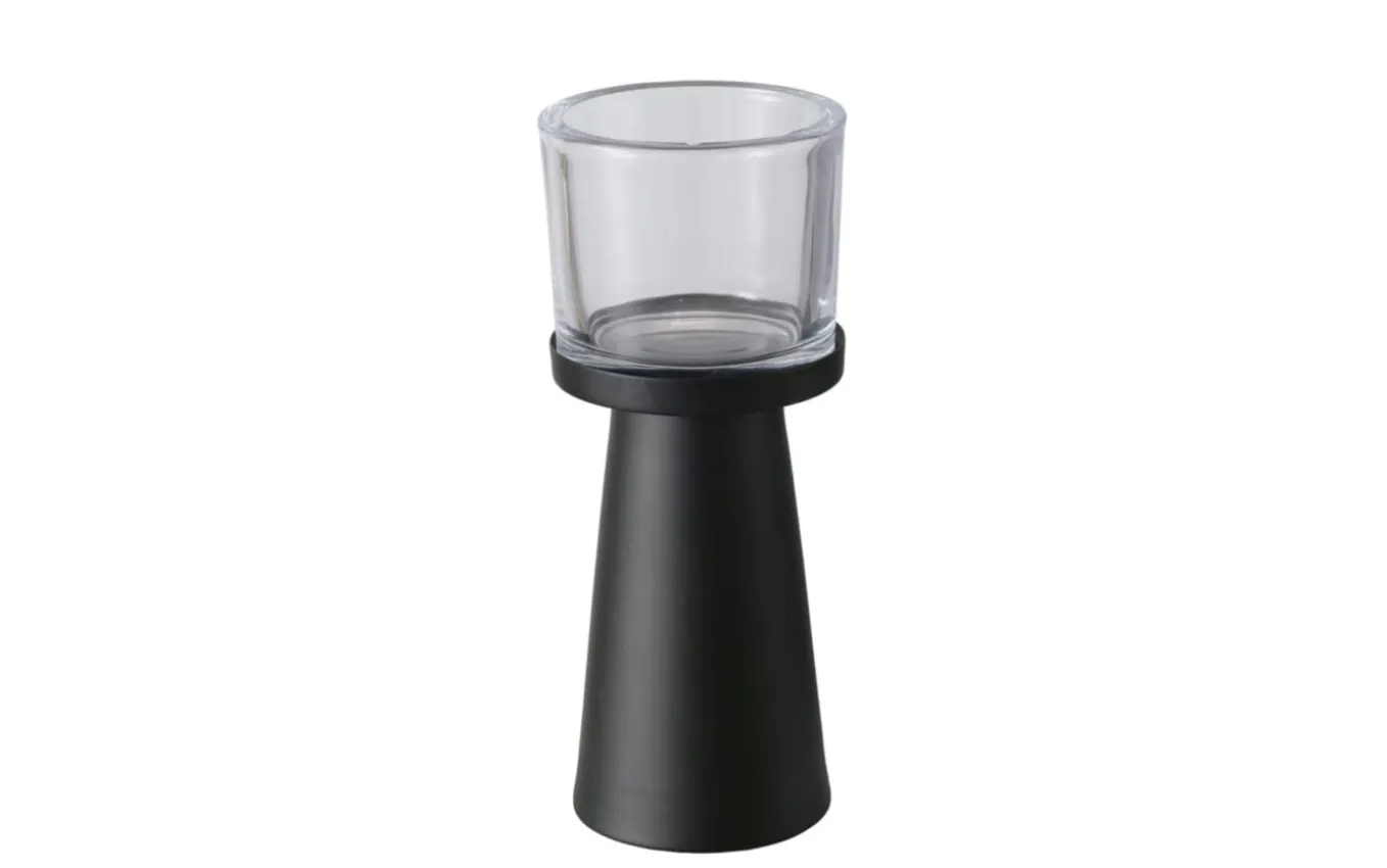 Windlichtset Pius, schwarz, 2-teilig
