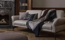 Wohndecke Paisley Stripes, schwarz, 150 x 200 cm